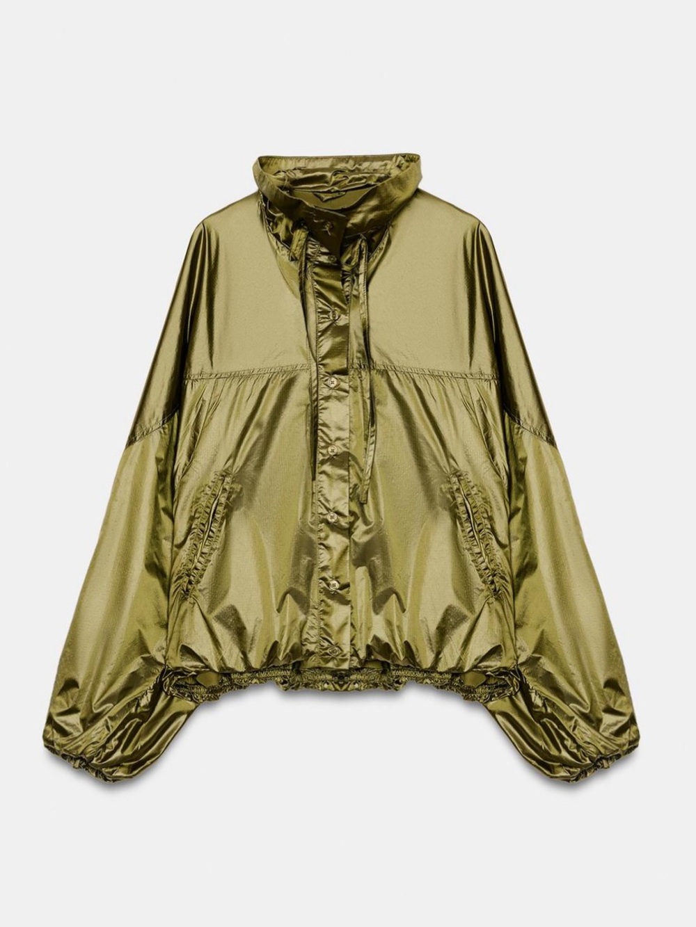Zara Oversized Nylon Windbreaker Jacket
